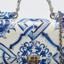 Pre Owned Dolce & Gabbana Multicolor Leather Miss Sicily Von Wallet On Chain