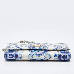 Pre Owned Dolce & Gabbana Multicolor Leather Miss Sicily Von Wallet On Chain