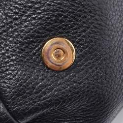 Pre Owned Dolce & Gabbana Black Leather Large Miss Sicily Top Handle Bag