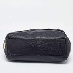 Pre Owned Dolce & Gabbana Black Leather Large Miss Sicily Top Handle Bag