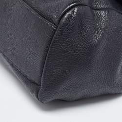 Pre Owned Dolce & Gabbana Black Leather Large Miss Sicily Top Handle Bag
