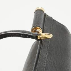 Pre Owned Dolce & Gabbana Black Leather Medium Miss Sicily Top Handle Bag