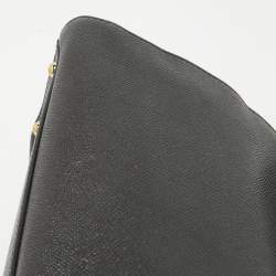 Pre Owned Dolce & Gabbana Black Leather Medium Miss Sicily Top Handle Bag