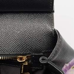 مملوكة مسبقًا حقيبة دولتشي أند غابانا ميس سيسيلي جلد أزرق بيد علوية متوسطة