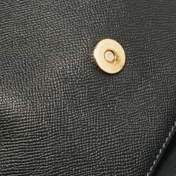 Pre Owned Dolce & Gabbana Black Leather Small Miss Sicily Top Handle Bag