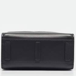 Pre Owned Dolce & Gabbana Black Leather Mini DG Daily Tote