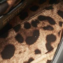 Pre Owned Dolce & Gabbana Black Leather Small Miss Sicily Top Handle Bag