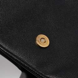 Pre Owned Dolce & Gabbana Black Leather Large Miss Sicily Top Handle Bag