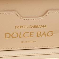 Dolce & Gabbana Gold  Acrylic Mirrored Baroque Dolce Box Bag