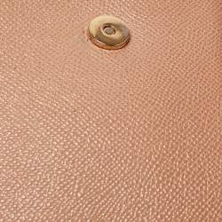 Pre Owned Dolce & Gabbana Beige Leather Small Miss Sicily Top Handle Bag