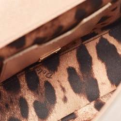 Pre Owned Dolce & Gabbana Beige Leather Small Miss Sicily Top Handle Bag