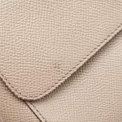 Pre Owned Dolce & Gabbana Beige Leather Small Miss Sicily Top Handle Bag
