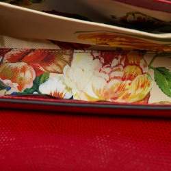 Pre Owned Dolce & Gabbana Red Lizard Embossed Leather DG Millennials Shoulder Bag