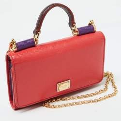 Dolce & Gabbana Multicolor Leather Miss Sicily Von Wallet On Chain