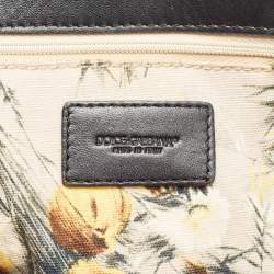 Pre Owned Dolce & Gabbana Beige/Multicolor Printed Canvas Shopper Tote