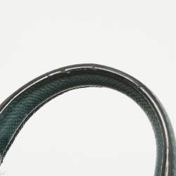 Pre Owned Dolce & Gabbana Dark Green Leather Medium Miss Sicily Top Handle Bag