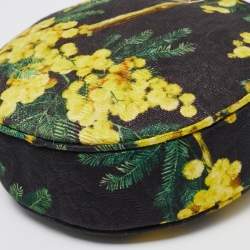 Pre Owned Dolce & Gabbana Multicolor Floral Print Fabric Miss Glam Round Shoulder Bag