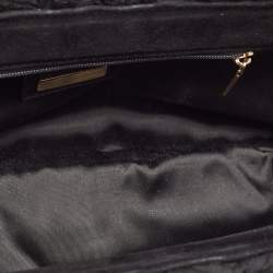 Dolce & Gabbana Black Brocade Fabric Frame Clutch