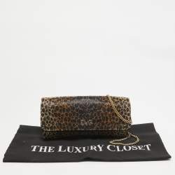 Pre Owned Dolce & Gabbana Black Crystals Satin Sasha Chain Bag