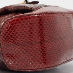 Pre Owned Dolce & Gabbana Multicolor Python Miss Lantana Top Handle Bag