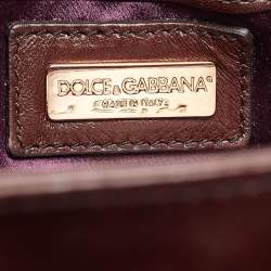 Pre Owned Dolce & Gabbana Multicolor Python Miss Lantana Top Handle Bag