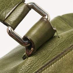 Dolce & Gabbana Olive Green Leather Miss Catch Satchel