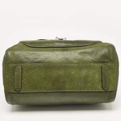 Dolce & Gabbana Olive Green Leather Miss Catch Satchel