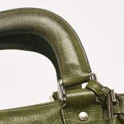 Dolce & Gabbana Olive Green Leather Miss Catch Satchel