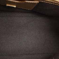 Pre Owned Dolce & Gabbana Gold Leather Medium Miss Sicily Top Handle Bag