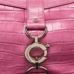 مملوكة مسبقًا Dolce & Gabbana Pink Alligator Hobo