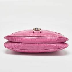 مملوكة مسبقًا Dolce & Gabbana Pink Alligator Hobo