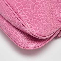 مملوكة مسبقًا Dolce & Gabbana Pink Alligator Hobo