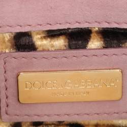 Dolce & Gabbana Lilac Suede Wallet On Chain