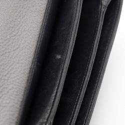 Dolce & Gabbana Grey Leather Miss Sicily Stitch Top Handle Bag