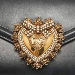 Dolce & Gabbana Black Leather Devotion Belt Bag
