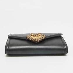 Dolce & Gabbana Black Leather Devotion Belt Bag