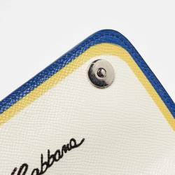 Pre Owned Dolce & Gabbana Multicolor Dauphine Majolica Leather Miss Sicily Top Handle Bag