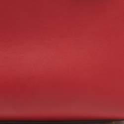 Pre Owned Dolce & Gabbana Red Leather Medium Sicily 62 Top Handle Bag