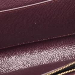 Dolce & Gabbana Purple Leather Crystal Logo Chain Clutch