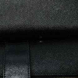 Pre Owned Dolce & Gabbana Black Leather Large Miss Sicily Top Handle Bag