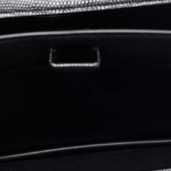 Dolce & Gabbana Black Lizard Embossed Leather Ingrid Tote