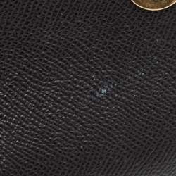 Pre Owned Dolce & Gabbana Black Leather Medium Studded Miss Sicily Top Handle Bag