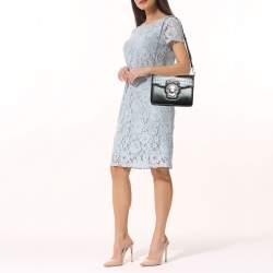 Dolce & Gabbana Black Crocodile Leather and Python Lucia Shoulder Bag