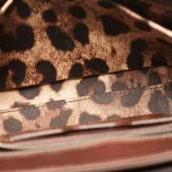 Pre Owned Dolce & Gabbana Beige Suede DG Millennials Shoulder Bag