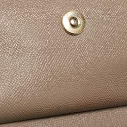 Pre Owned Dolce & Gabbana Brown Leather Small Miss Sicily Top Handle Bag