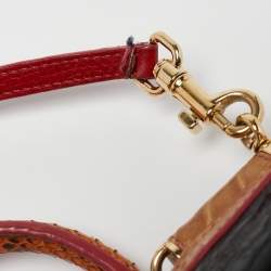 Pre Owned Dolce & Gabbana Multicolor Python, Croc and Leather Small Miss Sicily Top Handle Bag