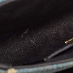 Dolce & Gabbana Blue Denim Mini Embellished Lucia Shoulder Bag