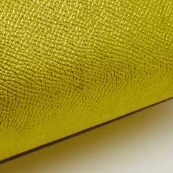 مملوكة مسبقًا Dolce & Gabbana Metallic Green Leather Small Miss Sicily Top Handle Bag