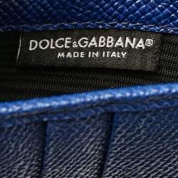 Pre Owned Dolce & Gabbana Multicolor Printed Leather Miss Sicily Von Wallet on chain