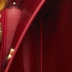 Dolce & Gabbana Gold Acrylic and Wood Leaf Dolce Box Bag